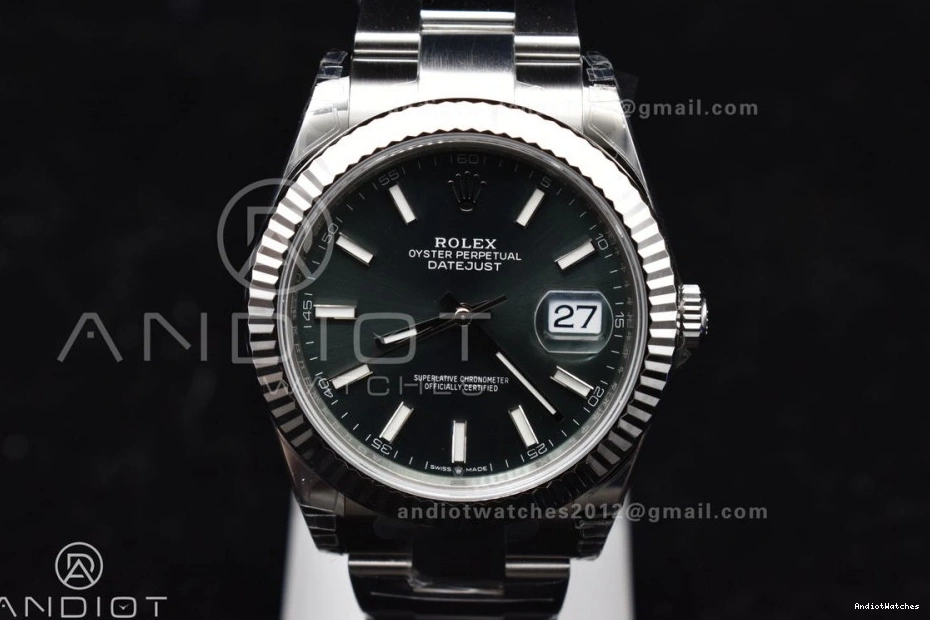904L EasyMatch 616 41 Oyster SS Green 1:1 Bracelet Edition Best VSF DateJust VS Dial On 126334 1221